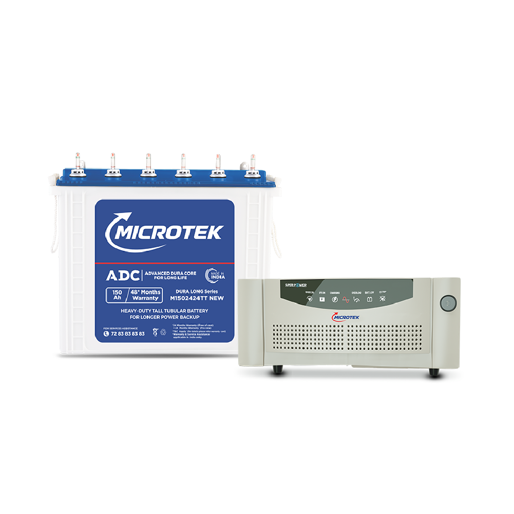 SUPER POWER UPS 700 12V Digital Wave (600VA), with M1502424JT 150AH/12V Inverter & Battery Combo