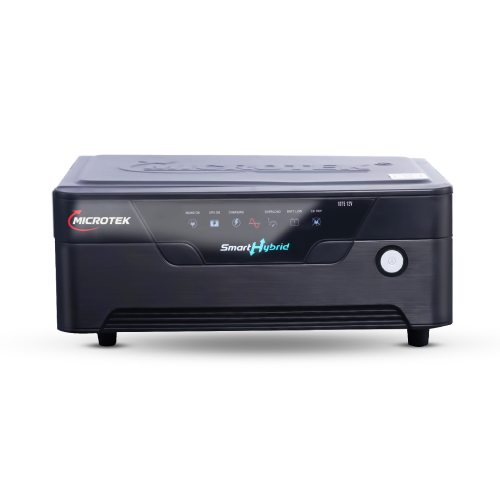 Microtek SMART HYBRID UPS 1275 (12V) | Pure Sine Wave Inverter | 1125VA/900W UPS for Home