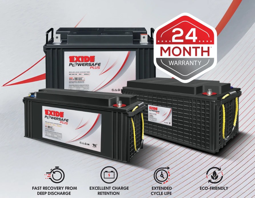 Exide Powersafe Plus EP 120-12 | 120Ah 12V SMF VRLA Battery for UPS & Power Applications image 1